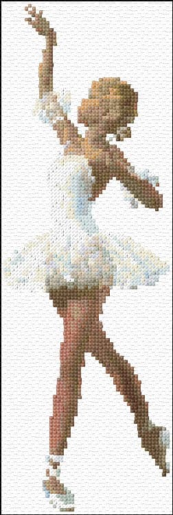 Ballerina free cross-stitch pattern