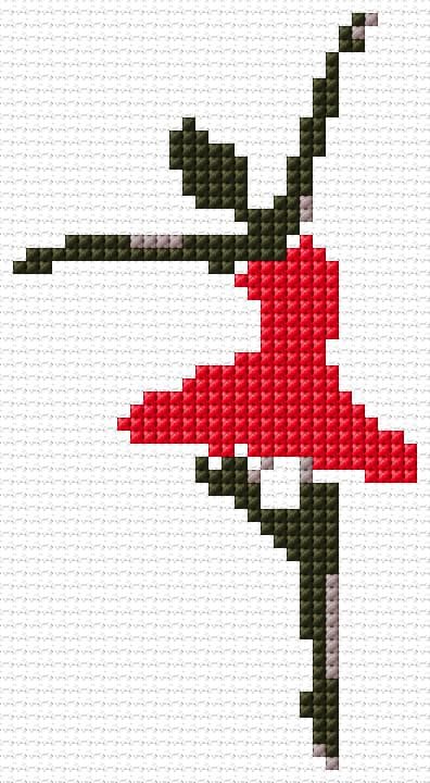 Ballerina free cross-stitch pattern