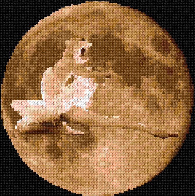 Moon Dance free cross-stitch pattern