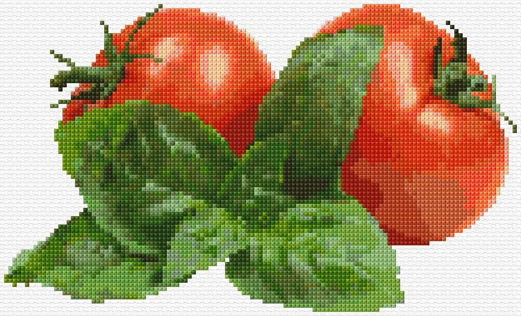 Tomatoes free cross-stitch pattern