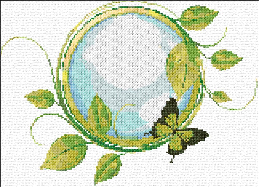 Peace free cross-stitch pattern