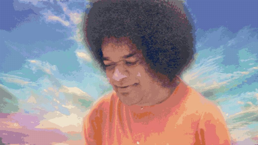 Sathya Sai Baba free cross-stitch pattern
