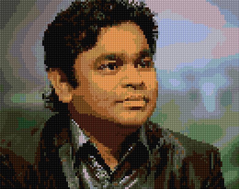 Mozart of Madras free cross-stitch pattern