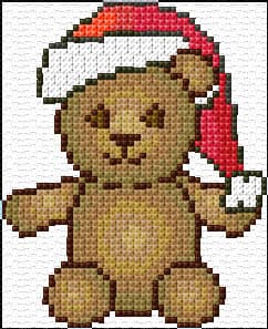 Merry Christmas free cross-stitch pattern