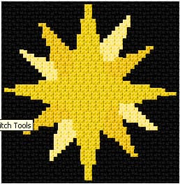 Christmas Star free cross-stitch pattern