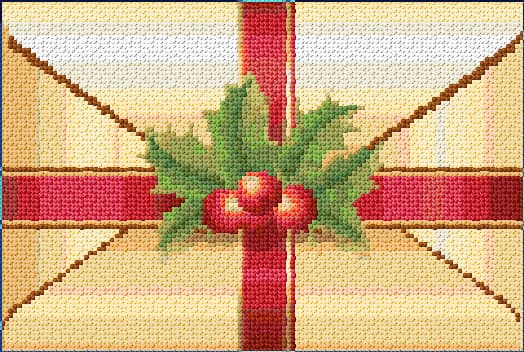 Christmas Card free cross-stitch pattern