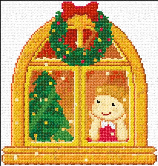 Christmas free cross-stitch pattern