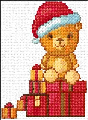 Marry Christmas free cross-stitch pattern