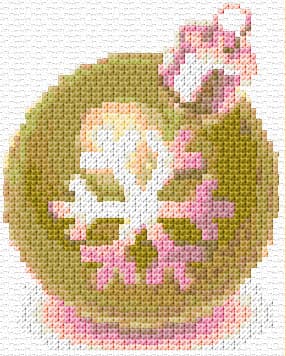 Christmas Ball free cross-stitch pattern