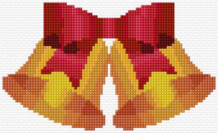 Christmas Card free cross-stitch pattern