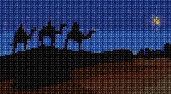 The Star of Bethlehem free cross-stitch pattern