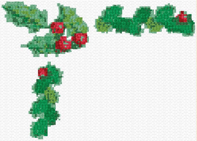 Christmas Border free cross-stitch pattern
