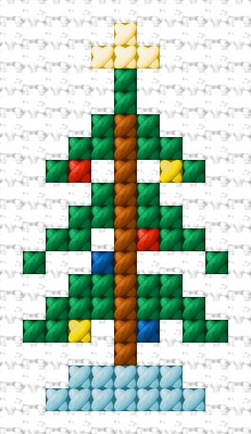 Christmas Tree free cross-stitch pattern