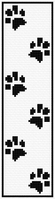 Bookmark free cross-stitch pattern