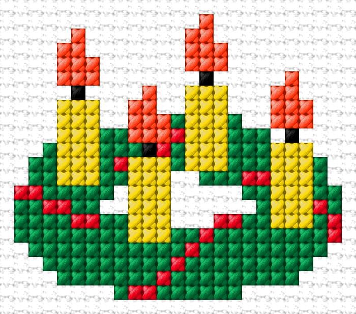 Christmas Card free cross-stitch pattern