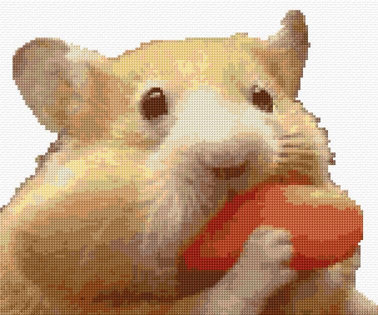 Hamster free cross-stitch pattern