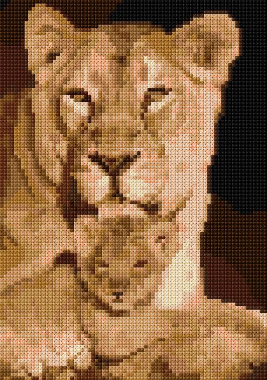 Family free cross-stitch pattern
