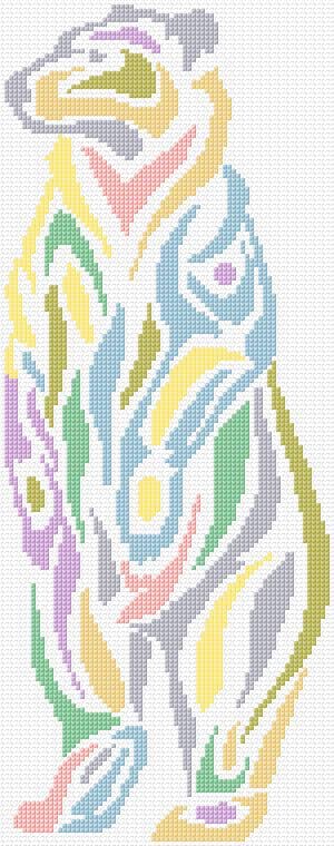 Bear free cross-stitch pattern