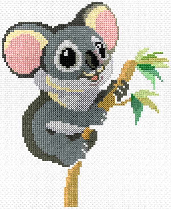 Koala free cross-stitch pattern