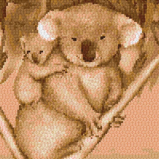 Koala free cross-stitch pattern