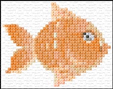 Fish free cross-stitch pattern