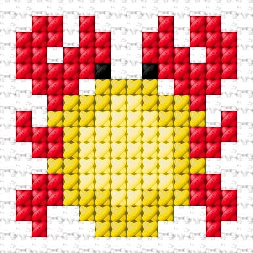 Crab free cross-stitch pattern
