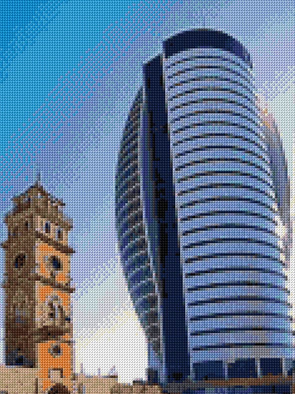 Two Towers - 1 free cross-stitch pattern