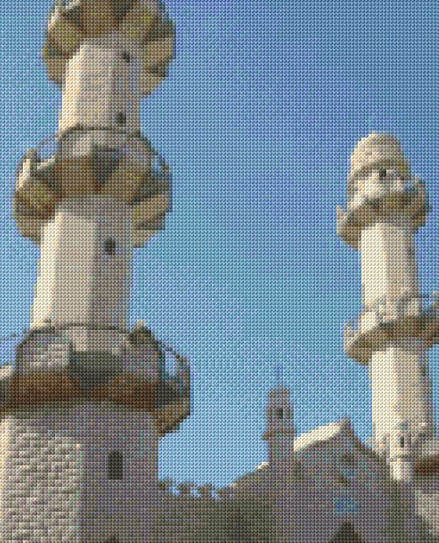 Two Towers - 2 free cross-stitch pattern