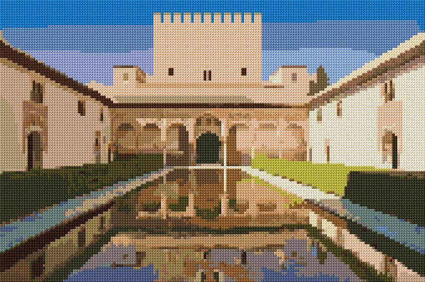 Alhambra free cross-stitch pattern