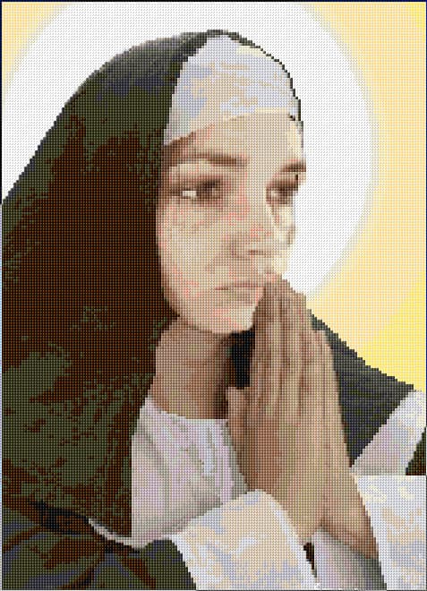 Mater Dolorosa free cross-stitch pattern