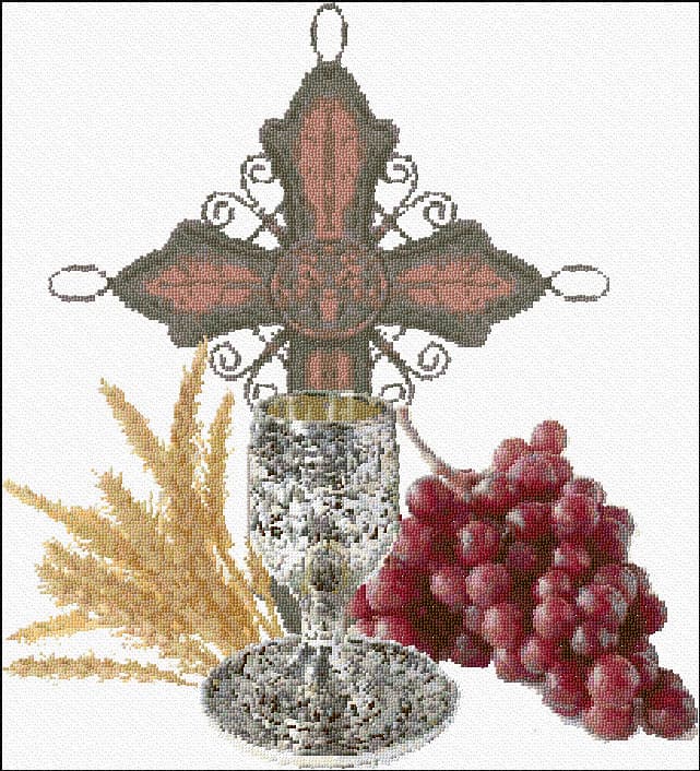 Holy Cup free cross-stitch pattern