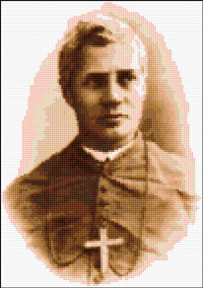 St. Pius X free cross-stitch pattern