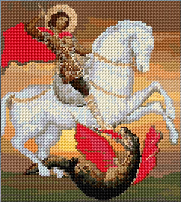 St. George free cross-stitch pattern