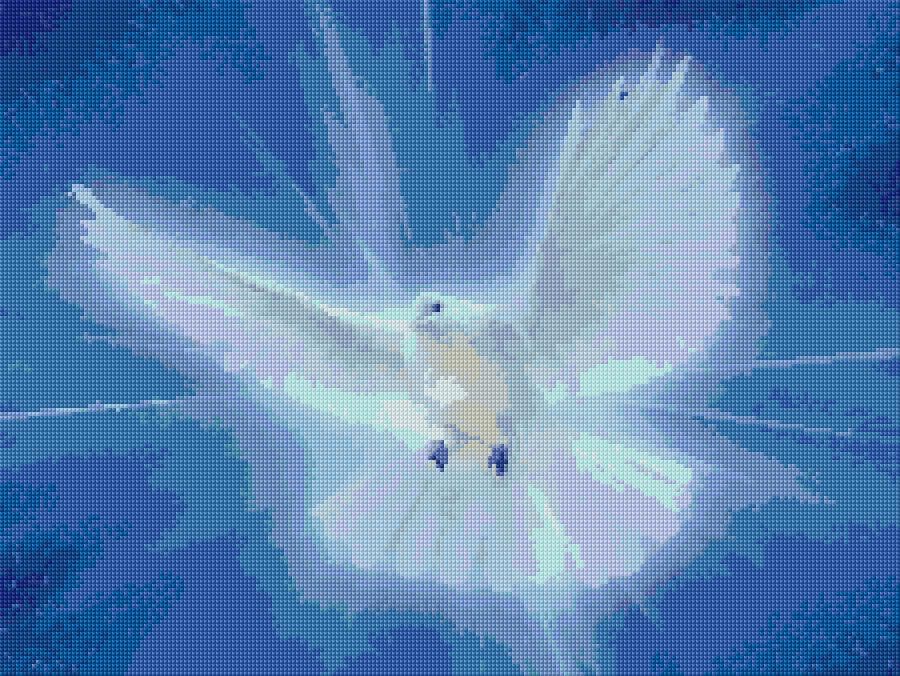 Holy Spirit free cross-stitch pattern