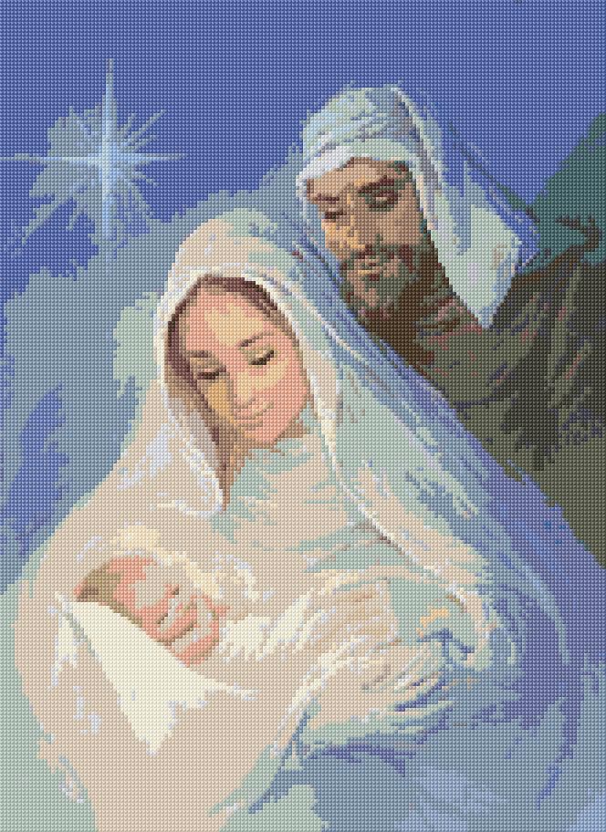 Merry Christmas free cross-stitch pattern