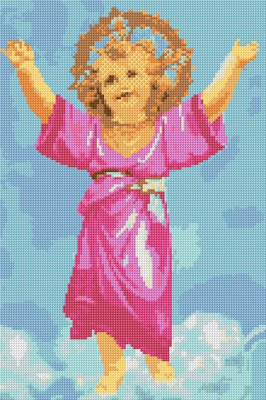 Divine Child free cross-stitch pattern