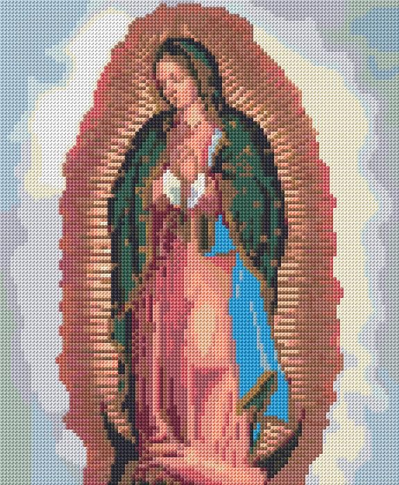 Our Lady of Guadalupe free cross-stitch pattern