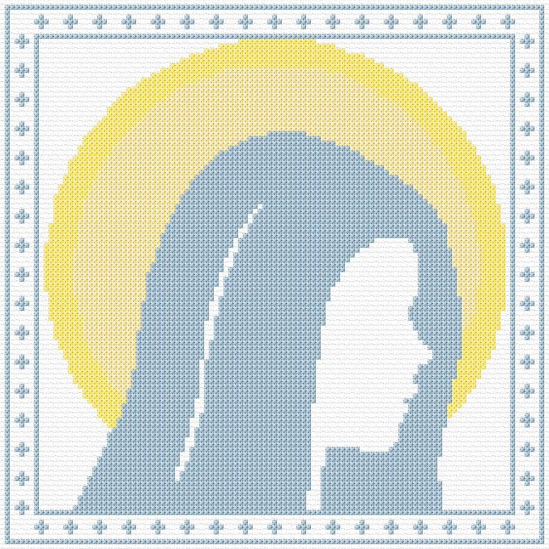 Our Lady of Grace free cross-stitch pattern