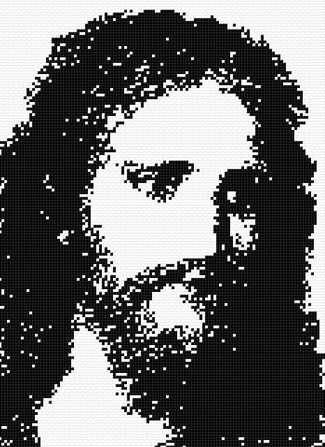 Jesus free cross-stitch pattern