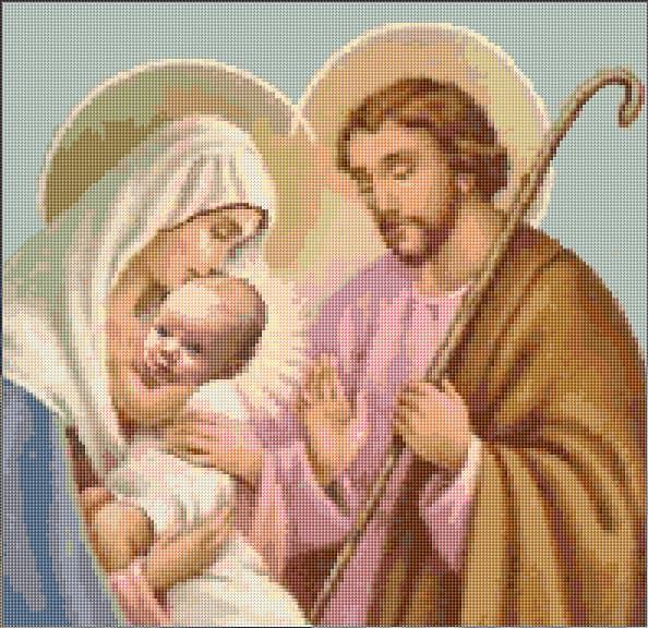 Nativity free cross-stitch pattern