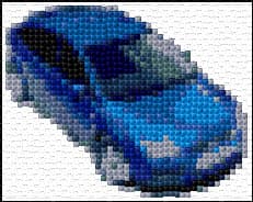 Ford Capri free cross-stitch pattern