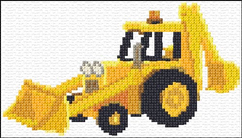Digger free cross-stitch pattern