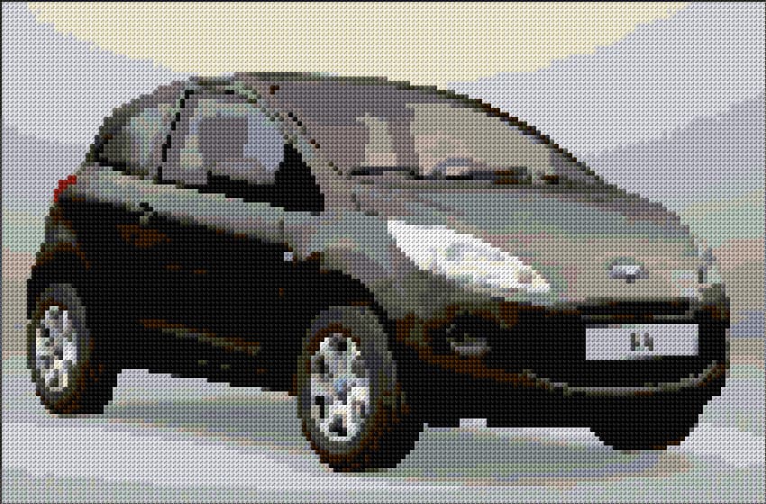 Ford Ka free cross-stitch pattern
