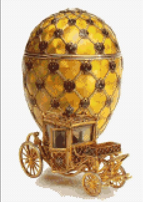 Faberge Coronation Egg free cross-stitch pattern