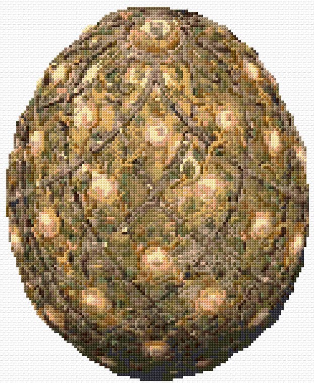 Rosetrellis Faberge Egg free cross-stitch pattern
