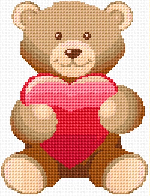 Love You So Much free cross-stitch pattern