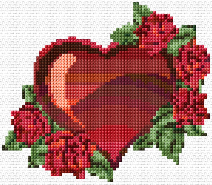 My Love free cross-stitch pattern
