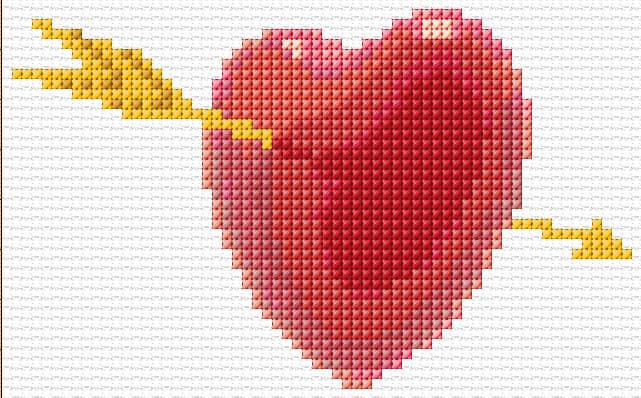 My Love free cross-stitch pattern