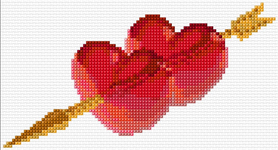 My Love free cross-stitch pattern