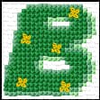 B free cross-stitch pattern